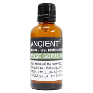 Rose Geranium Organic Essential Oil