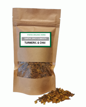 Curcuma & Chai - Mélange traditionnel d'herbes - 100% biologique - Anti-inflammatoire / abaisser le cholestérol / renforcer l'immunité